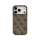 Guess Leather 4G Triangle Strass MagSafe do iPhone 17 Pro brązowy - 1365559 - zdjęcie 2